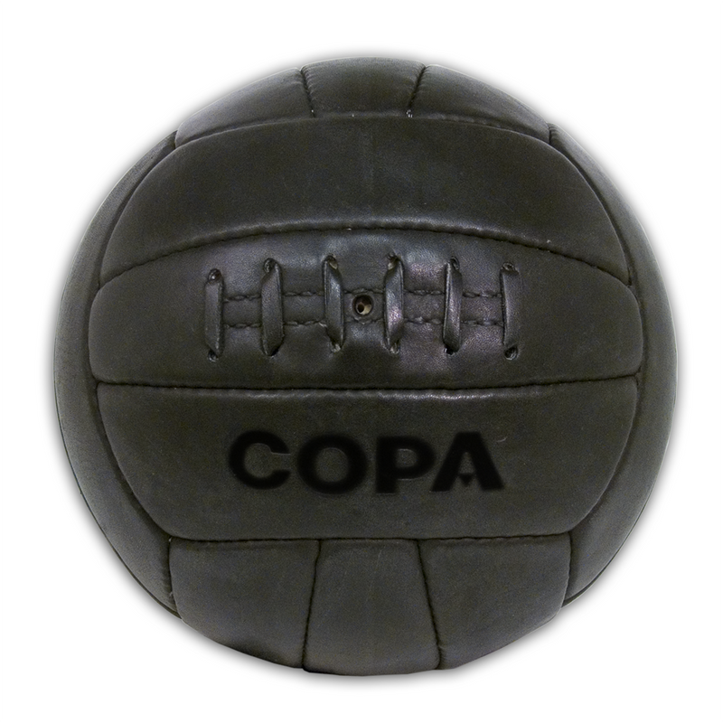 Load image into Gallery viewer, Copa Retro Soccer Ball Black 100% Leather
