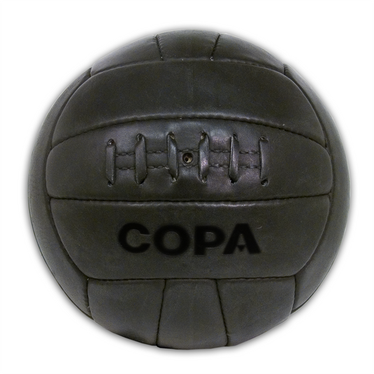Copa Retro Soccer Ball Black 100% Leather