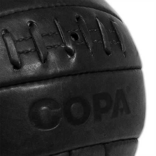 Copa Retro Soccer Ball Black 100% Leather