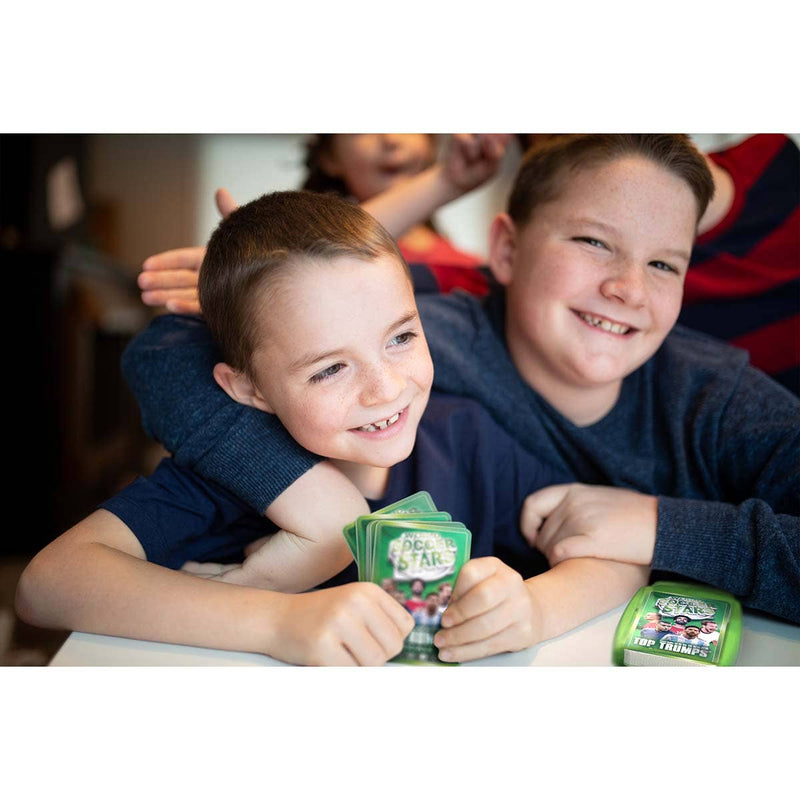 Load image into Gallery viewer, World Soccer Stars Green Top Trumps Card Game
