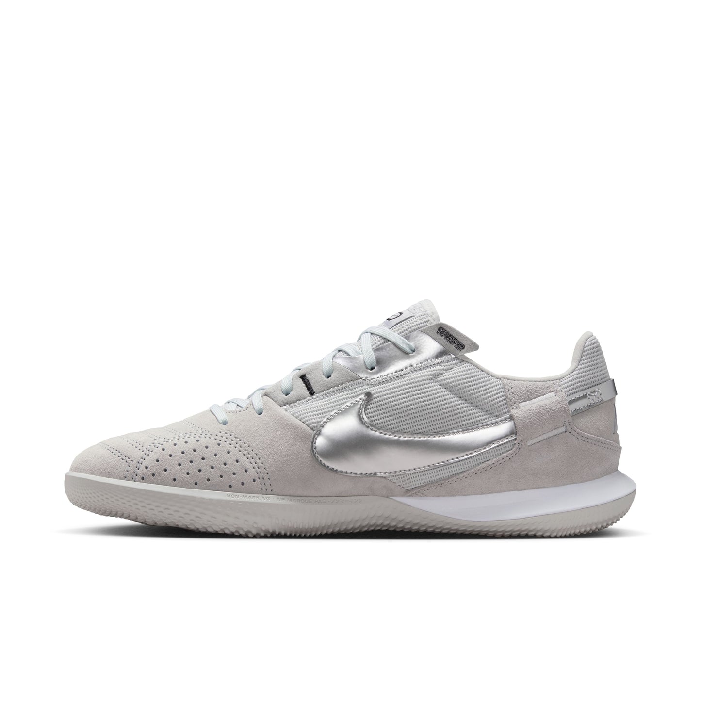 Nike Streetgato Indoor Soccer Futsal Shoes Silver