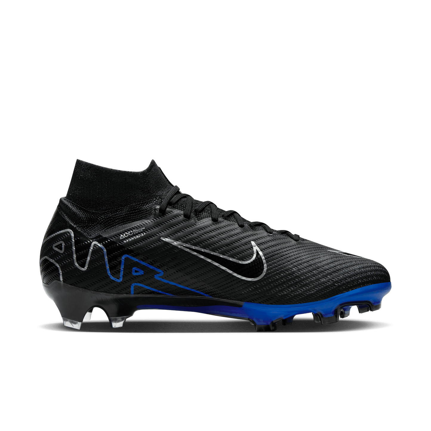 Nike Zoom Mercurial Superfly 9 Elite FG Cleats Blue Black