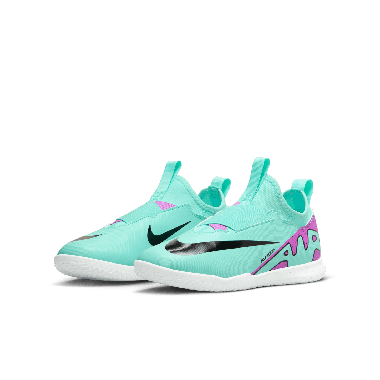 Nike Jr. Mercurial Vapor 15 Academy Indoor Soccer Futsal Shoes Laceless