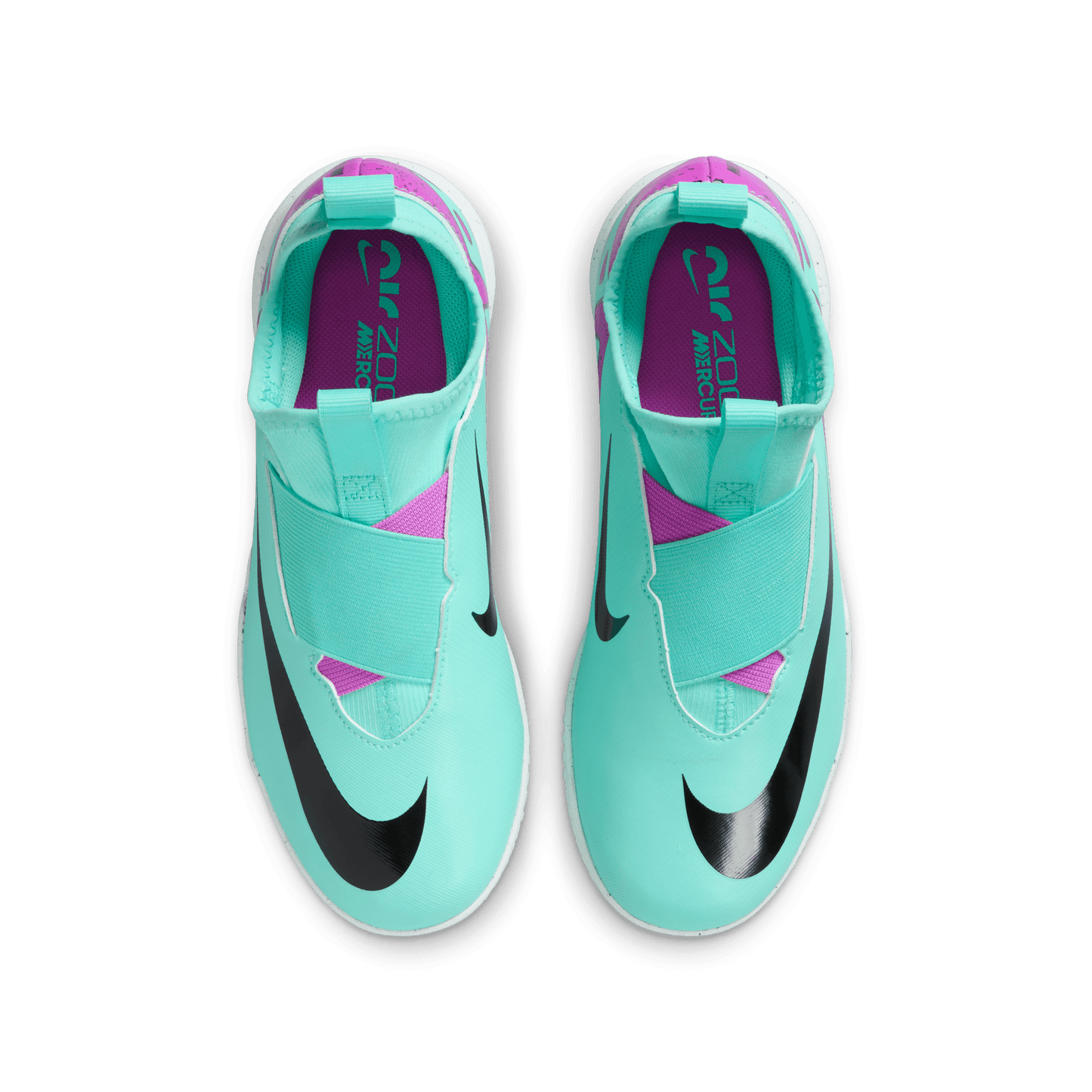 Nike Jr. Mercurial Vapor 15 Academy Indoor Soccer Futsal Shoes Laceless