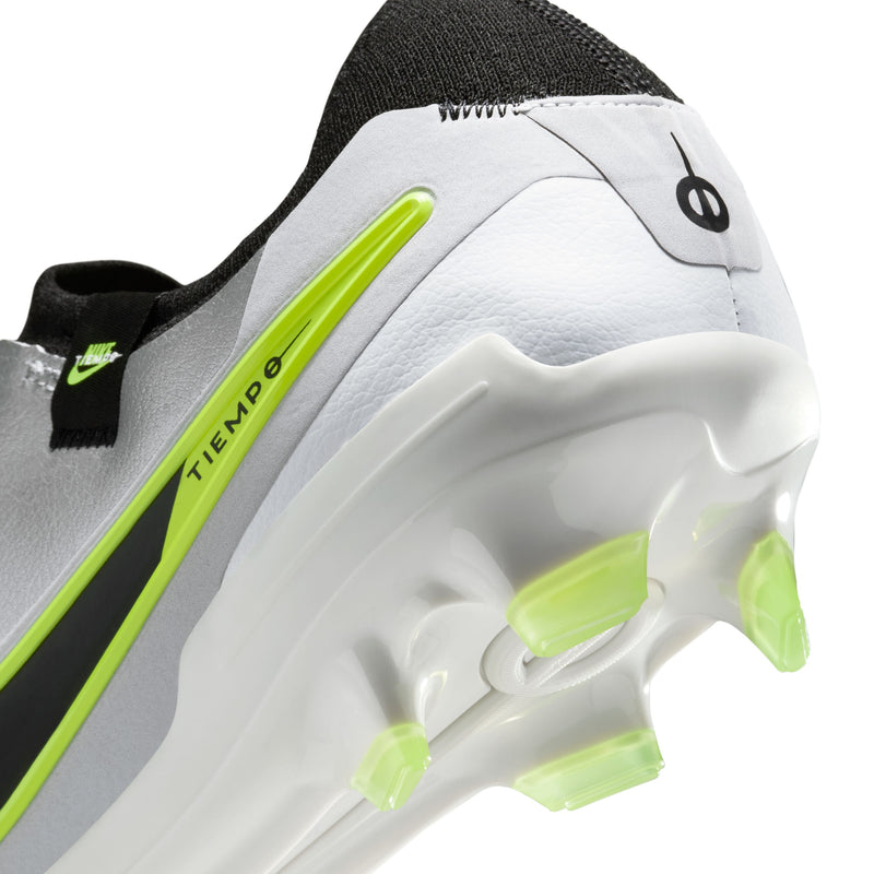 Load image into Gallery viewer, Nike Tiempo Legend 10 Pro FG Metallic Silver Black Volt
