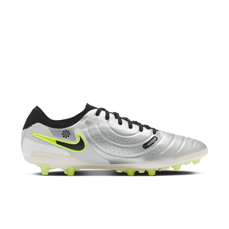 Load image into Gallery viewer, Nike Tiempo Legend 10 Pro AG Metallic Silver Black Volt

