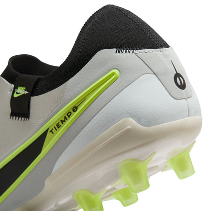 Nike Tiempo Legend 10 Pro AG Metallic Silver Black Volt