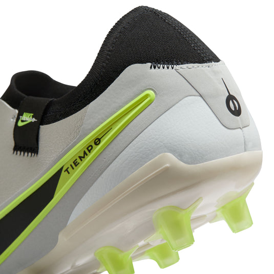 Nike Tiempo Legend 10 Pro AG Metallic Silver Black Volt