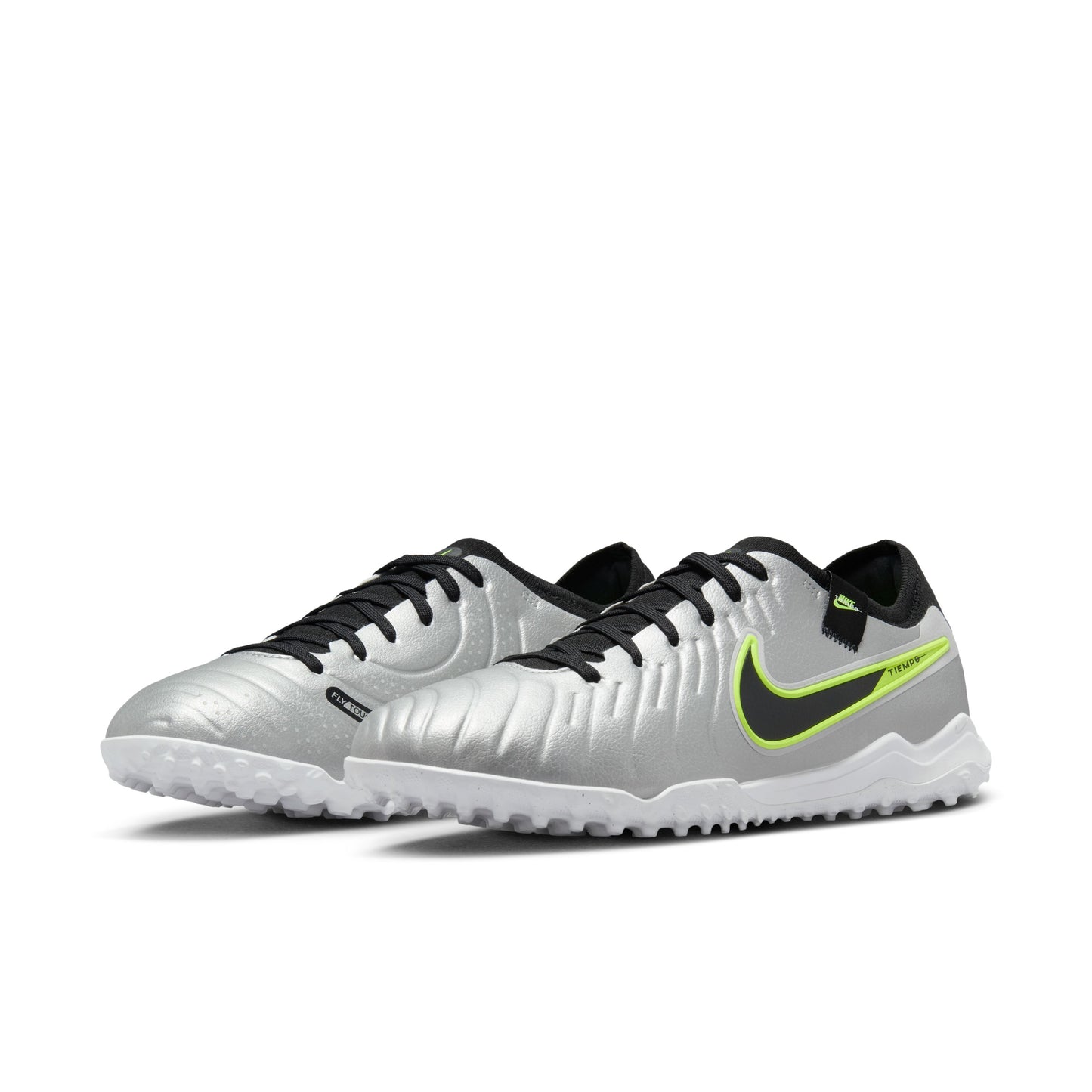 Nike Tiempo Legend 10 Pro TF Metallic Silver Black Volt