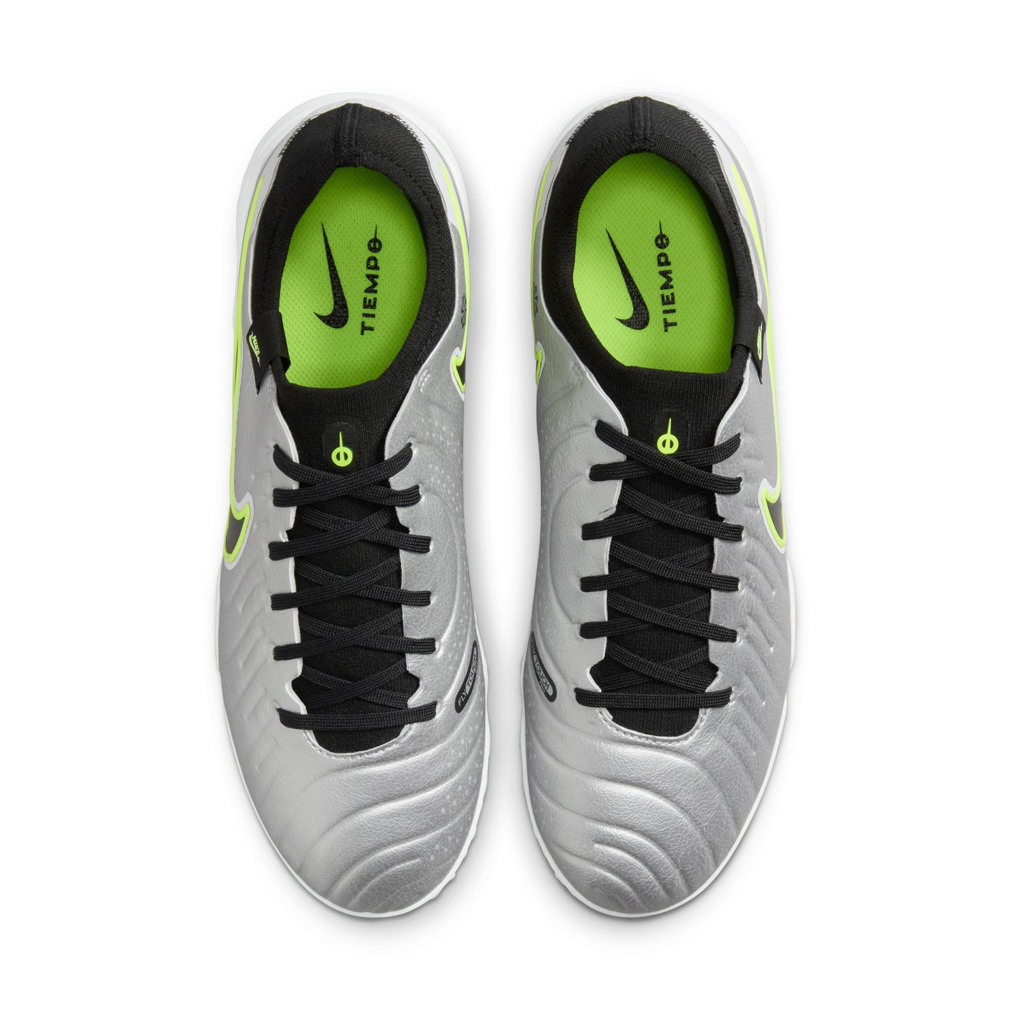 Nike Tiempo Legend 10 Pro TF Metallic Silver Black Volt