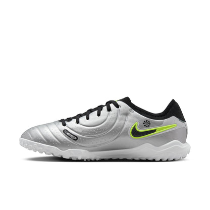 Nike Tiempo Legend 10 Pro TF Metallic Silver Black Volt