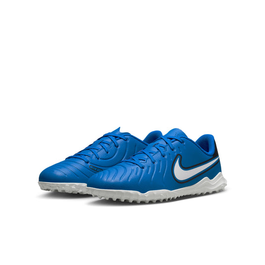 Nike Jr. Tiempo Legend 10 Club Blue Turf Soccer Shoes