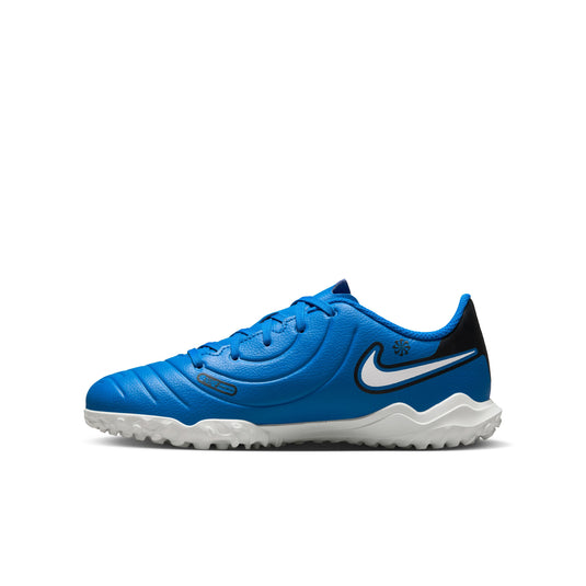 Nike Jr. Tiempo Legend 10 Club Blue Turf Soccer Shoes