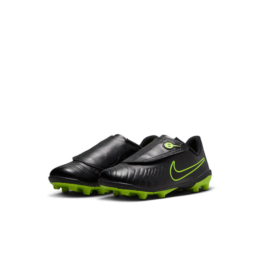 Nike Jr. Tiempo Legend 10 Club Black Velcro Soccer Cleats