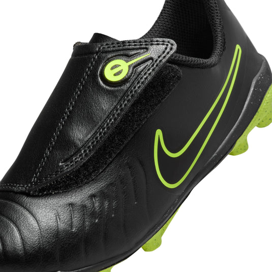 Nike Jr. Tiempo Legend 10 Club Black Velcro Soccer Cleats