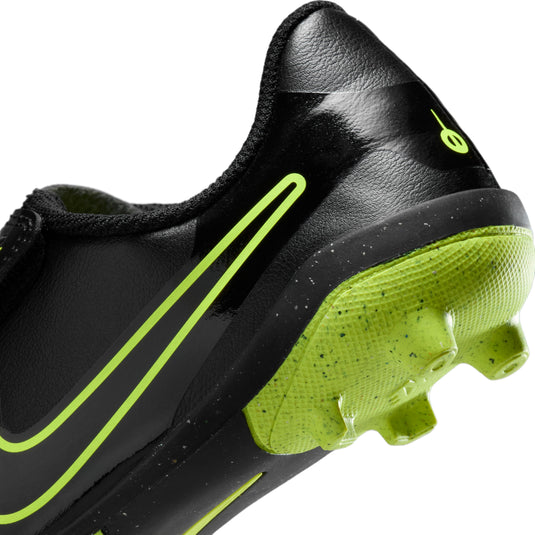 Nike Jr. Tiempo Legend 10 Club Black Velcro Soccer Cleats