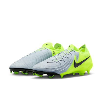 Nike Phantom GX 2 Pro FG Low-Top Soccer Cleats Metalic Silver Volt Black