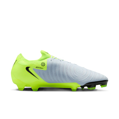 Nike Phantom GX 2 Pro FG Low-Top Soccer Cleats Metalic Silver Volt Black