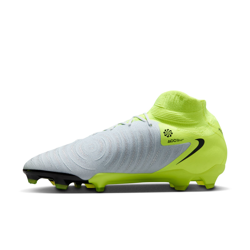 Load image into Gallery viewer, Nike Phantom Luna 2 Pro FG High-Top Soccer Cleats Metallic Silver Black Volt
