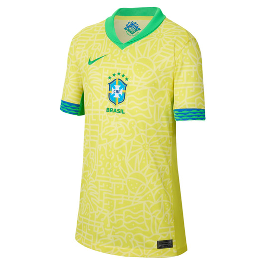 Nike Brazil 2024 Stadium Home Youth Jersey