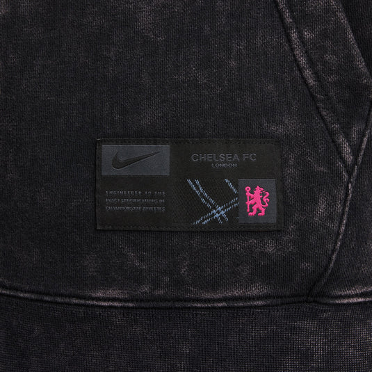 Nike Chelsea FC Zip Hoodie Black Pink