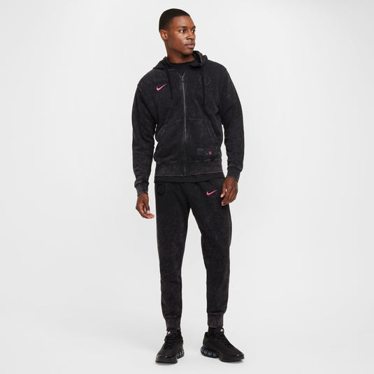 Nike Chelsea FC Zip Hoodie Black Pink