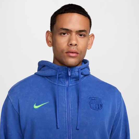 Nike FC Barcelona Club Third Men's Soccer French Terry Full-Zip Hoodie