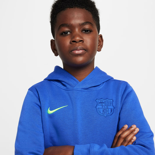 FC Barcelona Club Third Big Kids' (Boys') Nike Soccer Pullover Hoodie