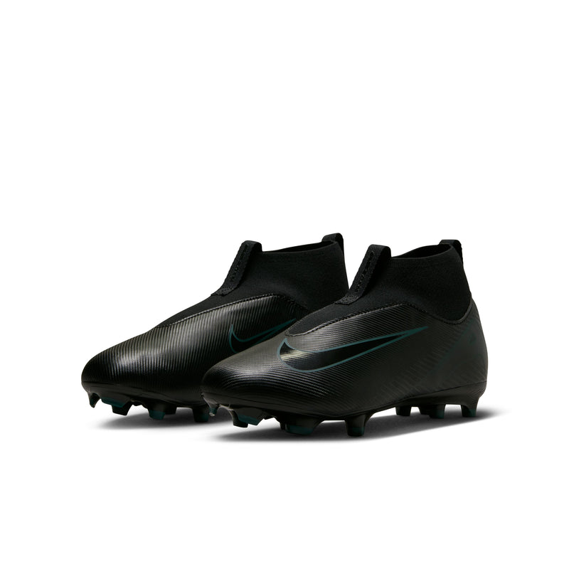 Load image into Gallery viewer, Nike Jr. Zoom Superfly 10 Academy FG/MG Black Laceless
