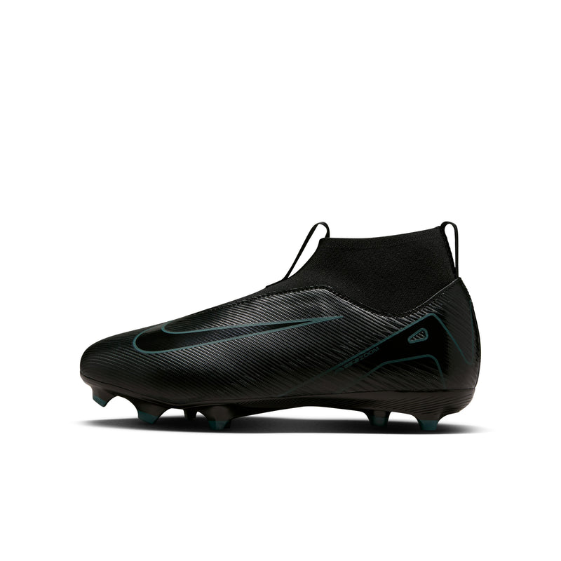 Load image into Gallery viewer, Nike Jr. Zoom Superfly 10 Academy FG/MG Black Laceless
