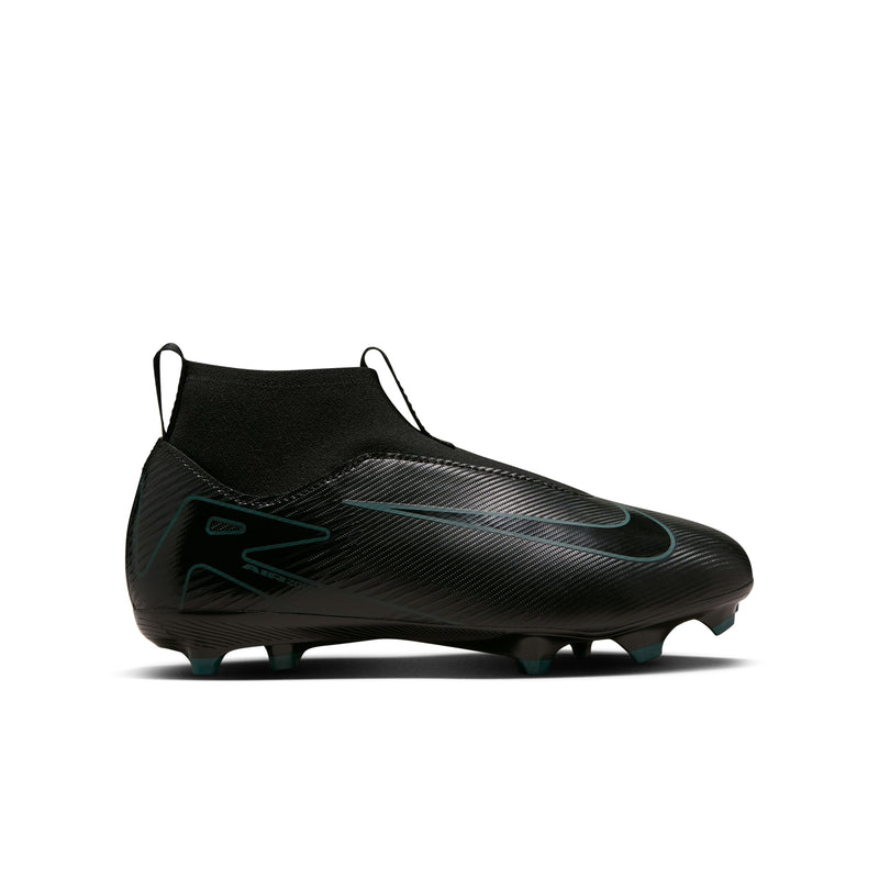 Load image into Gallery viewer, Nike Jr. Zoom Superfly 10 Academy FG/MG Black Laceless
