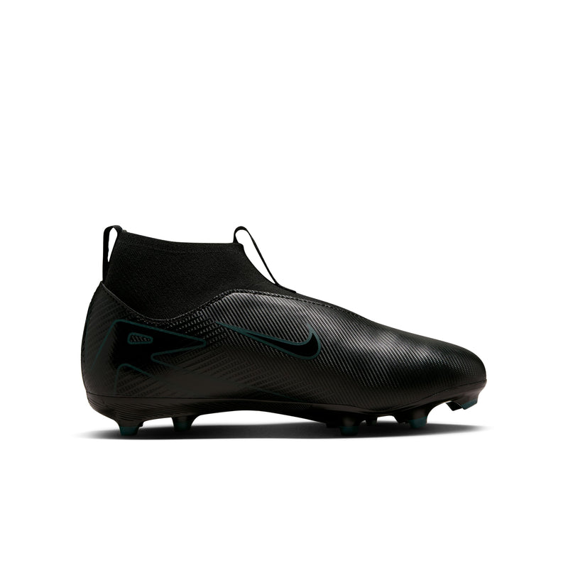 Load image into Gallery viewer, Nike Jr. Zoom Superfly 10 Academy FG/MG Black Laceless
