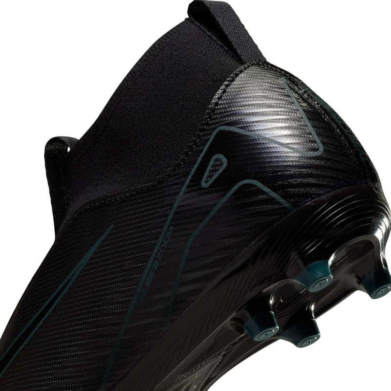 Load image into Gallery viewer, Nike Jr. Zoom Superfly 10 Academy FG/MG Black Laceless
