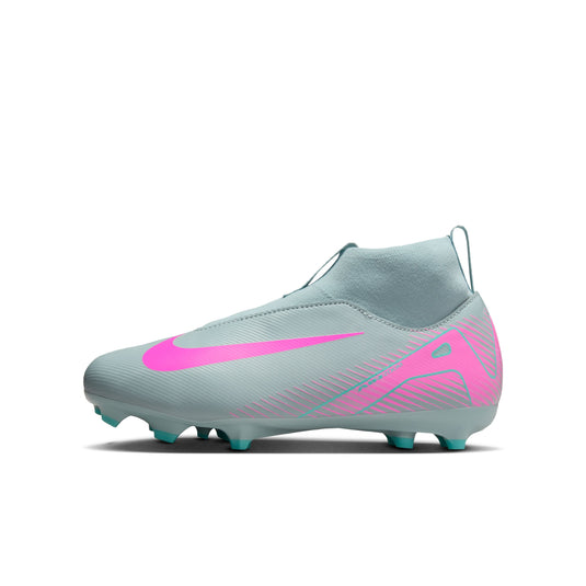 Nike Jr. Zoom Superfly 10 Academy FG/MG Blue Pink Laceless