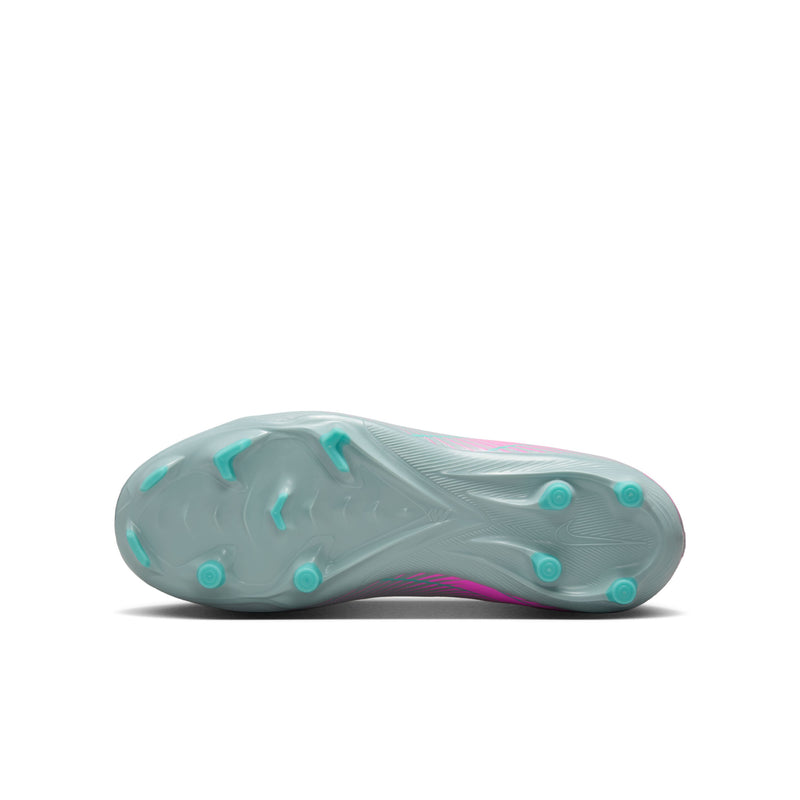 Load image into Gallery viewer, Nike Jr. Zoom Superfly 10 Academy FG/MG Blue Pink Laceless
