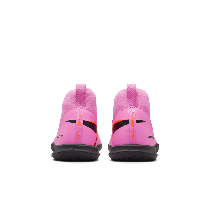 Load image into Gallery viewer, Jr. Zoom Mercurial Superfly 10 Academy Indoor Futsal Pink Laceless

