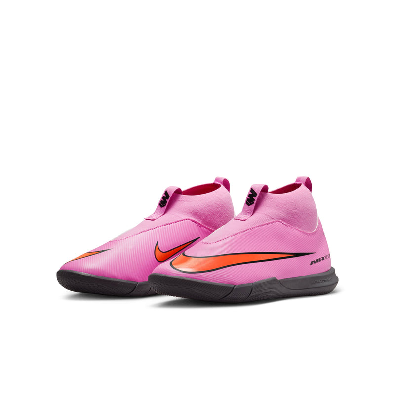 Load image into Gallery viewer, Jr. Zoom Mercurial Superfly 10 Academy Indoor Futsal Pink Laceless
