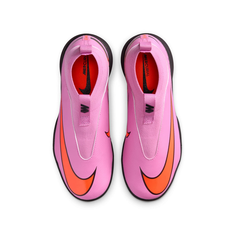 Load image into Gallery viewer, Jr. Zoom Mercurial Superfly 10 Academy Indoor Futsal Pink Laceless
