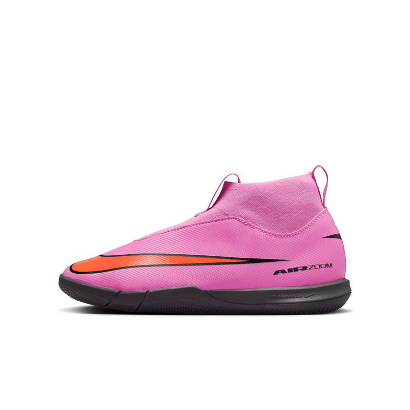 Load image into Gallery viewer, Jr. Zoom Mercurial Superfly 10 Academy Indoor Futsal Pink Laceless

