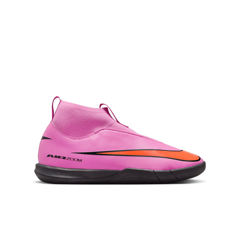 Load image into Gallery viewer, Jr. Zoom Mercurial Superfly 10 Academy Indoor Futsal Pink Laceless
