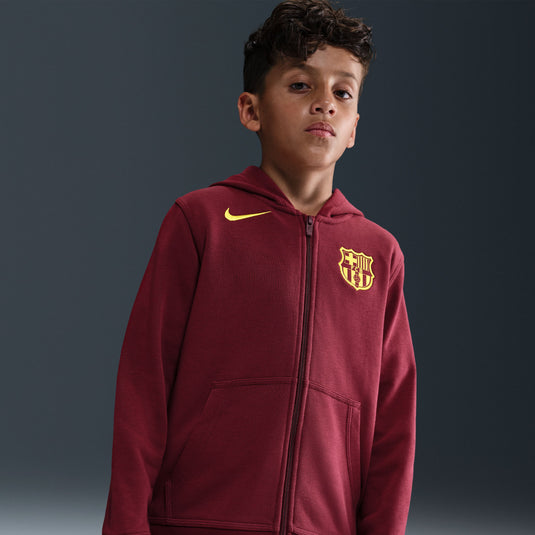 FC Barcelona Club Fourth Big Kids' (Youth) Nike Soccer Full-Zip Hoodie