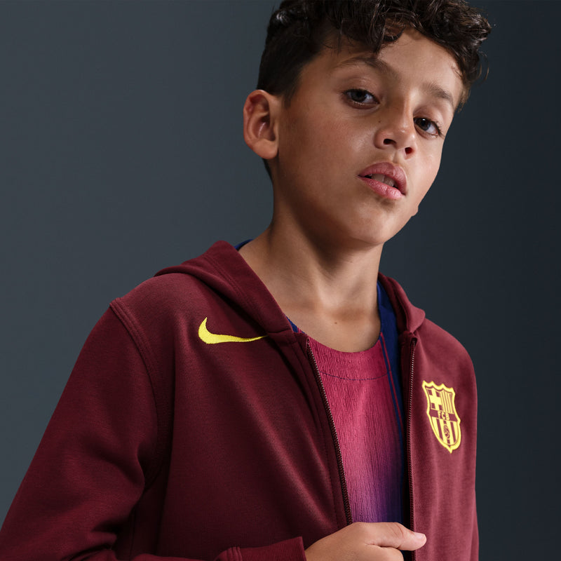 Load image into Gallery viewer, FC Barcelona Club Fourth Big Kids' (Youth) Nike Soccer Full-Zip Hoodie
