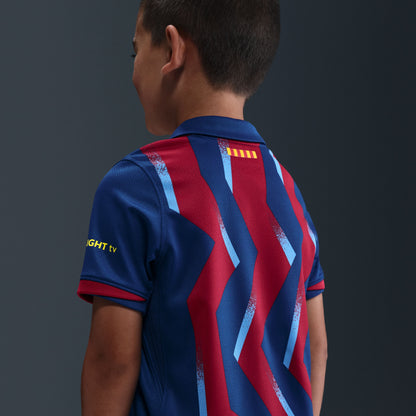 FC Barcelona 2025/26 Stadium Fourth Little Kids' Nike Soccer Replica 3-Piece Kit