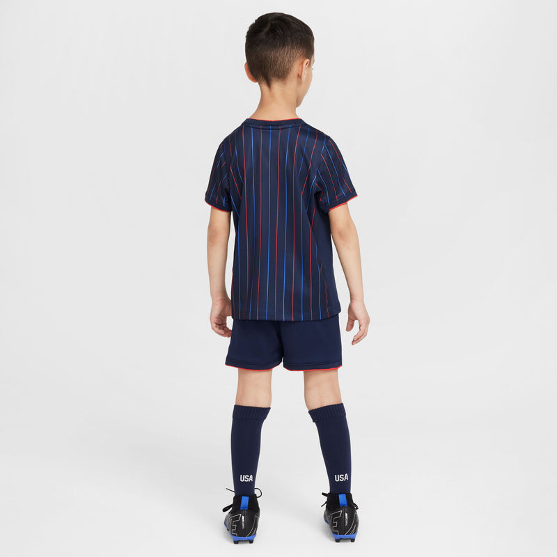 Load image into Gallery viewer, Nike USA 2025 Away USWNT 4 Stars Little Kids' 3 Piece Kit
