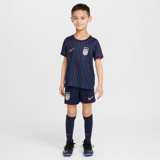 Nike USA 2025 Away USWNT 4 Stars Little Kids' 3 Piece Kit
