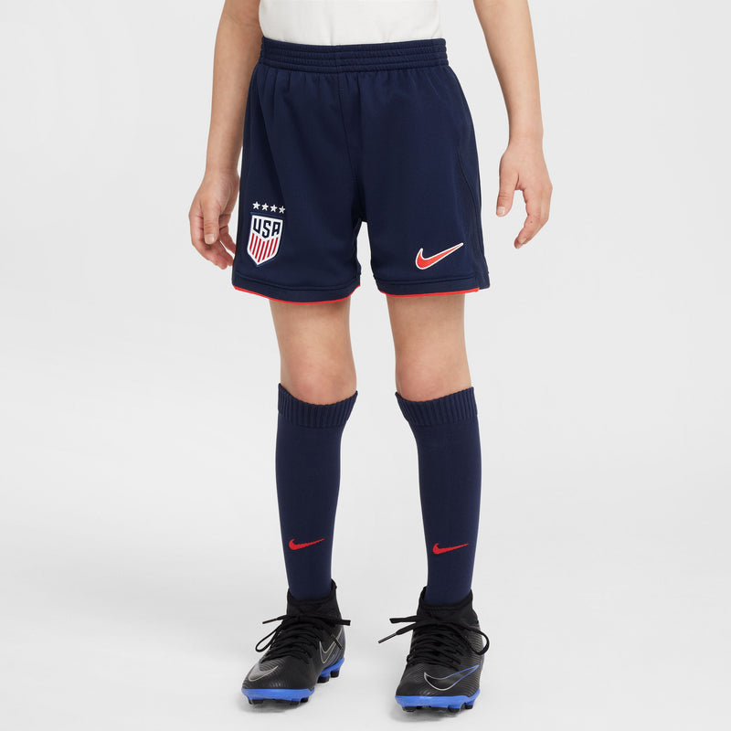 Load image into Gallery viewer, Nike USA 2025 Away USWNT 4 Stars Little Kids' 3 Piece Kit
