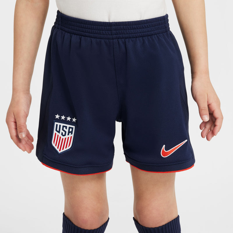 Load image into Gallery viewer, Nike USA 2025 Away USWNT 4 Stars Little Kids' 3 Piece Kit
