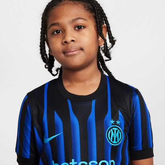 Nike Youth Inter Milan 2025/26 Stadium Home Jersey