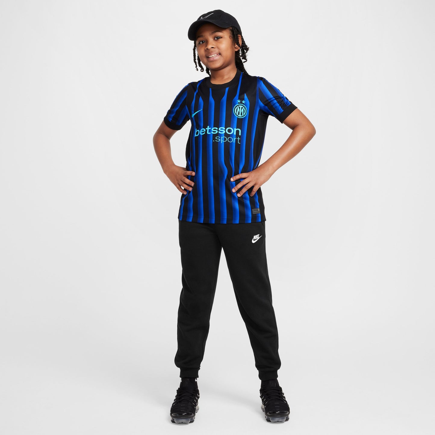 Nike Youth Inter Milan 2025/26 Stadium Home Jersey