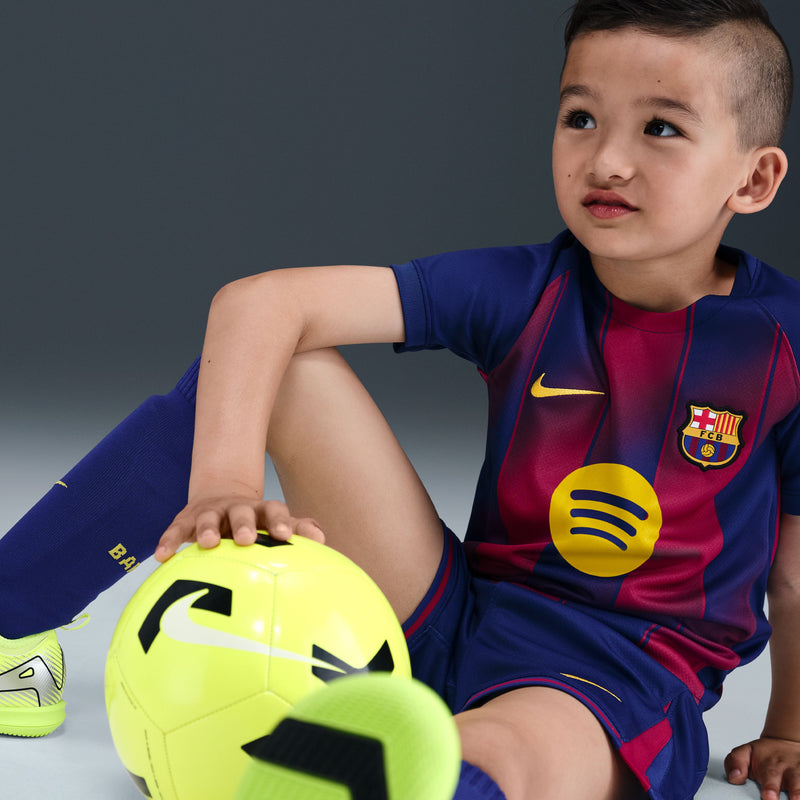 Load image into Gallery viewer, Lamine Yamal #10 FC Barcelona 2025/26 Home Little Kids' 3-Piece Kit
